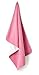 Fleece Baby Blanket Raspberry Pink with Polka Dot Trim