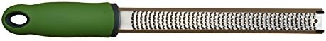 Citrus Lemon Zester & Cheese Grater - Razor-Sharp Stainless Steel Blade + Protect Cover - Stainless Steel Multi-functional Chocolate Cheese Shavings Knife (Green)