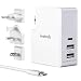 Produktbild Inateck USB C Ladegerät, 30 W Power Delivery Port und 2 USB A Ports(15W), kompatibel mit MacBook Air 2018, iPad Pro 2018, Ink. 2M USB C Kabel, Weiß