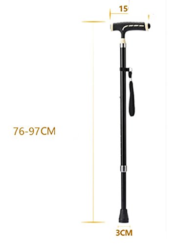 CANE-Magic Cane bastón con LED de luz LED Altura ajustable altura