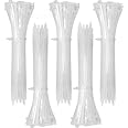 GLAMAXY 500 Pcs Cable Zip Ties used in all kinds of wires Nylon Cable Wraptor Cable Tie (White, 10-Inch)