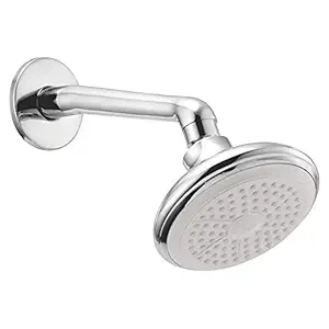 Bath Guru Brass And Silicone 3 Inch Overhead Shower, Silver, Chrome Finish