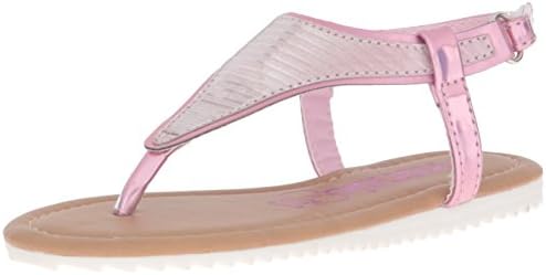 Kensie Girl Girls' KG32438 Sandal, Pink Metal, 13 M US Little Kid