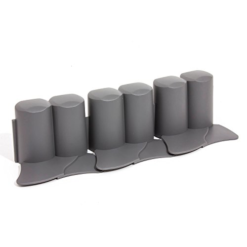 Prosperplast 3,2 m Palisade Beetumrandung Plast Rasenbord, grau, 40 x 25,5 x 25 cm, IPAL6-S443