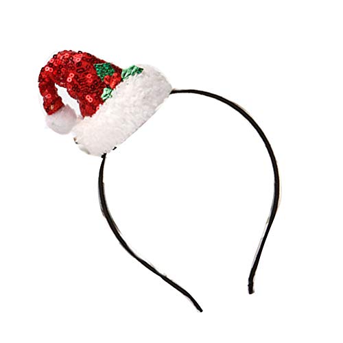 Preisvergleich Produktbild Newin Star Weihnachts-Haarreifen für Kinder, Weihnachtsdekoration, Rot