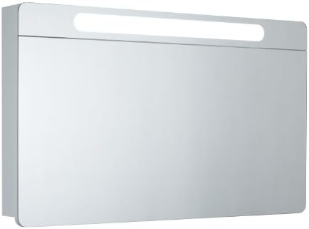 Mebasa MYBSPKMDLU3 Mirror Cabinet By High Quality Vertical Opening "Lazzaro Uno" Ferrari-HINGE, Robust Chassis, Illumination, Pre-Assembled