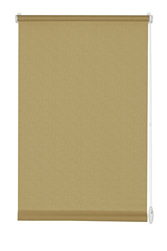 Gardinia 30754 Easyfix Rollo Uni, braun struktur, für Fenster, 120 cm x 150 cm