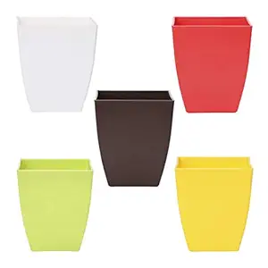 UGAOO Plastic Pots, 5 Inch, 5 Pieces