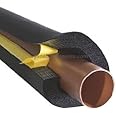 Armaflex Self Seal Pipe Insulation Lagging Black Nitrile Foam Class O 2m-20mm-09mm-Wall