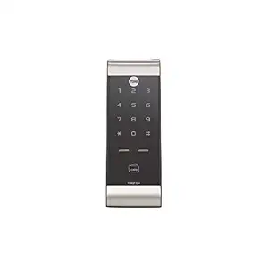 Yale YDR 3110 Smart Door Lock with Pin & Card Access, WiFi Optional, Color- Silver/Black(Free Installation), Painted Finish