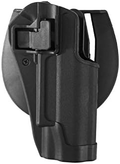 KYOU Injection-molded / Hardcase Holster with Paddle &amp; belt adapter, for M 1911 - black