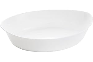 Luminarc Smart Cuisine Carine Pirofila Ovale, Vetro Opale, Bianco, cm 32x20x7,5 h.