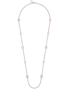 Leonardo Jewels Damen Halskette Beato Edelstahl Glas mehrfarbig 100 cm 016252