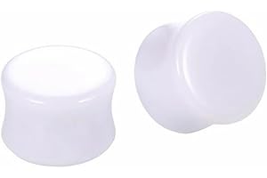 Decentraland 2 Stück Schwarzes Acryl-Ohrmessgerät Ohrstöpsel Expander Piercing-Schmuck 8g(3mm)