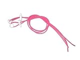 Elastic Lock Laces (Fluorescent Pink & White)