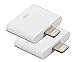 Produktbild 2x iPrime® Premium Lightning Adapter von 30-polig auf 8 Pin Docking Station für Apple iPhone 7, iPhone 7 Plus, iPhone 5 5S 5C, iPhone 6, iPhone 6 Plus, iPad Mini, iPad 4, iPod Touch 5G, iPod Nano 7G in Weiß