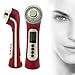 Denshine 5In1 New Type 3 Color Photon 3Mhz Ultrasonic Galvanic Ion Skin Care Massager Beauty Device Red UK Plug BS