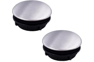 DAKEXIONG 2 pezzi di copertura per foro di armatura da cucina da 35 mm in acciaio inossidabile per lavello, piastra perforata, tappo, copertura, tappo metallico per diametro da 2,4 cm a 3 cm (35 mm corto).