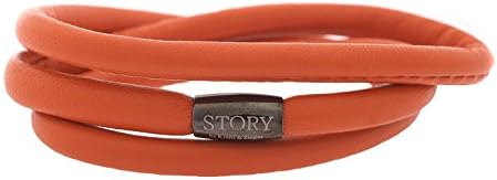 Story Armband 3 Reihen Lammnappa kamel, 57 cm