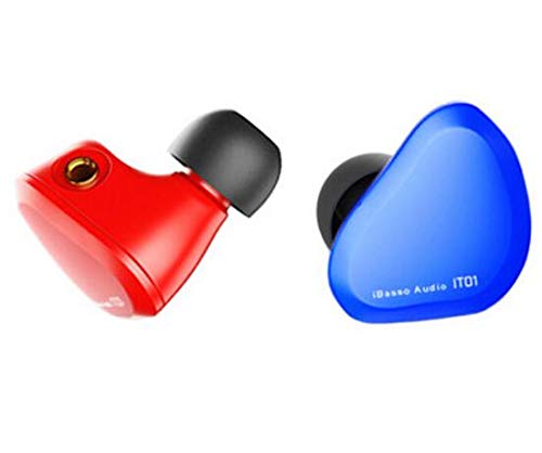 Preisvergleich Produktbild Kopfhörer Audiophile iBasso it01 mit abnehmbarem Kabel Rosso-Blu