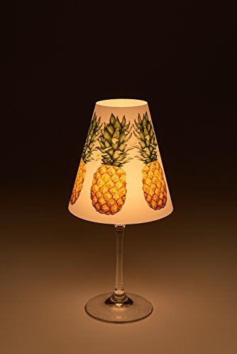 Candle Lights / Lampenschirme für Weingläser / Deko-Lampenschirme / Lampe / Teelicht / Lampshades / Lampenschirm-Set „Jarla“ Tischdeko, 3-teilig - 2