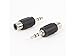 Produktbild Haus Computer 3,5 mm Stecker auf Cinch-Buchse Audio-Stereo-Adapter-Stecker (schwarz) Lebens Gadget