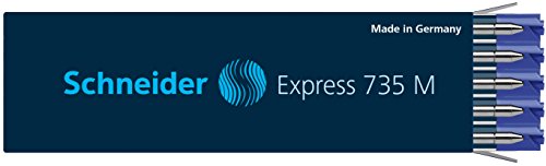 Schneider Express 735 M Internationale Großraummine (ISO 12757-2 G2, dokumentenecht) 10er Packung blau