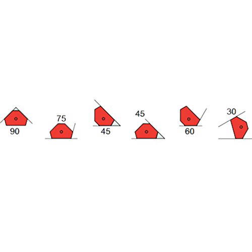 Werkstückhalter Winkelmagnet Schweißmagnet Montagehilfe Magnethalter, Typ:2 Ringmagneten - 2
