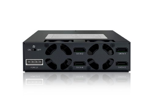Icy Dock ToughArmor MB994SP-4SB-1 – Backplane für 4x 2,5 Zoll (6,4cm) SATA SSD/HDD in 1x 5,25 Zoll (13,3cm) – Vollmetall - 2