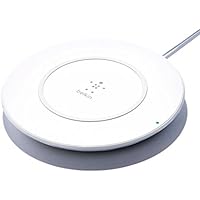 Belkin Boost Up - Base de carga inalámbrica para iPhone X/iPhone 8/8 Plus y otros dispositivos habilitados con Qi (diseñada en colaboración con Apple, carga de 7.5 W, certificación Qi) blanco