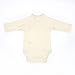 Cambrass Unisex Baby Organic Long Sleeve Rapover Bodysuit 3 - 6 Months Off White