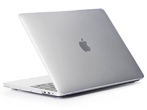 MacBook Pro 15 Hülle 2016 Touch Bar, iNeseon Ultra Slim Plastik Hartschale Tasche Cover snap on Schutzhülle Schale mit US Transparent und EU Transparent Silikon Tastatur-Abdeckung Schutzhülle für Neueste Apple MacBook Pro 15 Zoll mit Touch Bar A1707, Kristallklar - 3