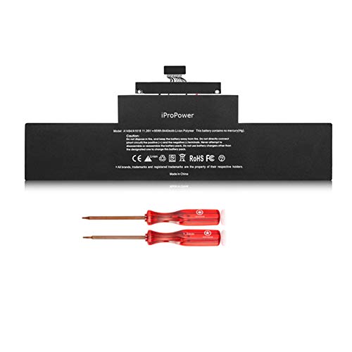 iProPower A1494 A1618 Batería de Repuesto para 15" MacBook Pro A1398 Retina Unibody End 2013 Mid 2014 Early 2015