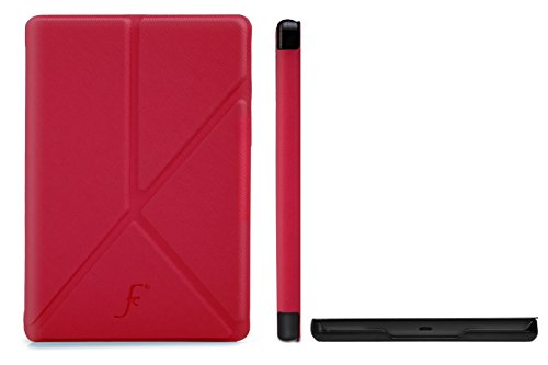 Forefront Cases   Kobo Aura Edition 2  Modelo 2016  Origami Funda Carcasa Stand Smart Case Cover     Ultra Delgado Ligera y Protecci  n Completa del Dispositivo con Funci  n Auto Sue  o Estela  Rojo 