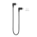 Produktbild Owoda Micro USB Zu Lightning Datenkabel 11.4inch Nylon geflochten Reverse Micro USB-Anschluss Für DJI Mavic Pro / Spark zum iPhone iPad (Schwarz)