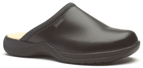 Toffeln Ultra Lite 0401 clog plain leather nursing shoes - Black 5