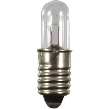 10x Ini-Glühlape 12V, Fassung E5, 50A
