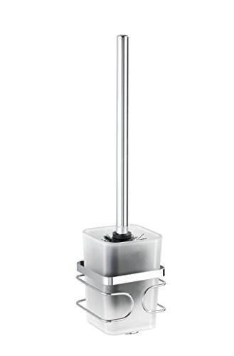 WENKO 20417100 WC-Garnitur Premium - WC-Bürstenhalter, Edelstahl rostfrei, 9 x 38 x 10 cm, Glänzend