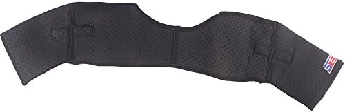 SHUOXIN SX640 Black Sports Magnetic Double Shoulder Brace Support Strap Wrap Belt Band Pad