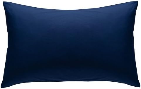 RPT - Extra Large Polycotton Pillow Cases 22" x 31" - 1 Pair (Navy Blue)
