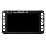 ★【Zoom Zoom 2X-32X】gran pantalla LCD de 5 pulgadas y zoom 2X-32X, lo que hace que esta lupa portátil ayude a leer con un buen efecto lupa.