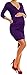 Zeta Ville - Women's Maternity Wrap Nursing V-neck Dress Pockets UK 8-20 - 236c (Purple, 8)