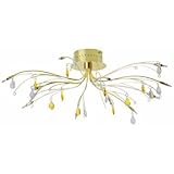  NEU 12 Flg. DECKENLEUCHTE NIEDERVOLT 12V VERGOLDET Ø65cm GARDINA BRILLIANT