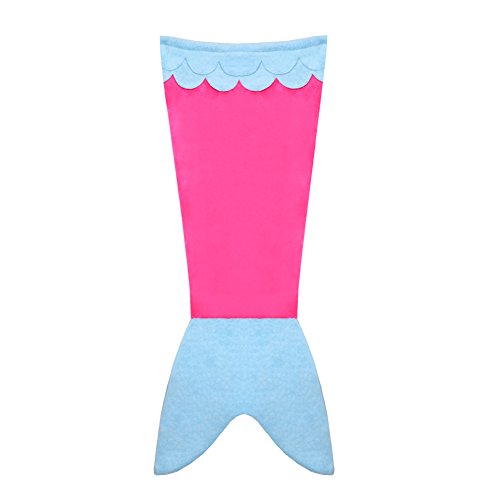 Dressyday Meerjungfrau Decke Kinder Koralle Fleecedecke Meerjungfrauenschwanz Schlafsack - 2