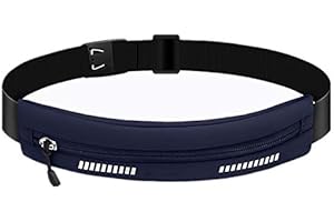 CRSUSUKJ Laufgürtel,Laufgürtel für Handy,Lauftasche Jogging,Bauchtasche Damen und Herren,Hüfttasche,Sportgürtel,Running Belt zum Joggen,Laufen,Sport, Draußen,Fitness - passend für alle Smartphones. (Blau)