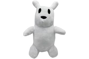 EAMVE Rain World Slugcat Plush Toy Stuffed Animal Toy,Cute Rain World Slugcat Plush Doll,Soft Slug cat Plushies,Cuddly Cartoon Anime Stuffed Slugcat Plush Toy Character Pillow for Kids Fan Gift (white)