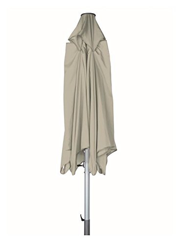 Doppler Ampelschirm Sunline II 320 cm in greige / taupe – inkl. Schutzhülle und Ständer - 3