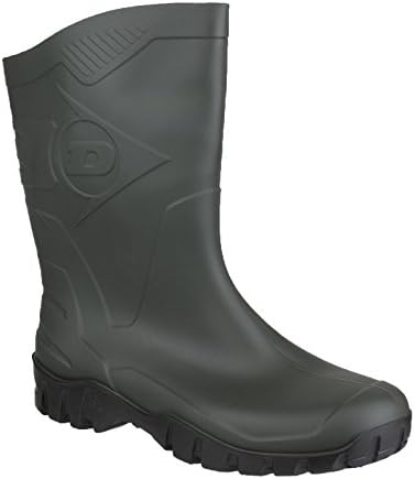 LADIES GREEN DUNLOP WELLINGTON BOOTS WELLIES WIDE CALF
