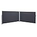 Produktbild SORARA Das ORIGINAL Seitenmarkise Sichtschutz Windschutz | Dunkelgrau | 160 x 600 cm 180 g/m² Polyester | 22 kg