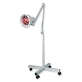 Sanqiao Stand Infrared Therapy Lamp with Dimmable Heating and Flexible Arm, Perfect for Home and Beauty Salon, 275W & White